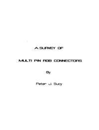 Connector Survey