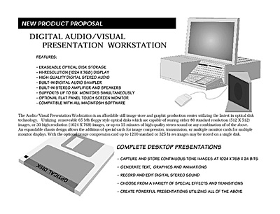 Page from Digital AV Presentation Proposal