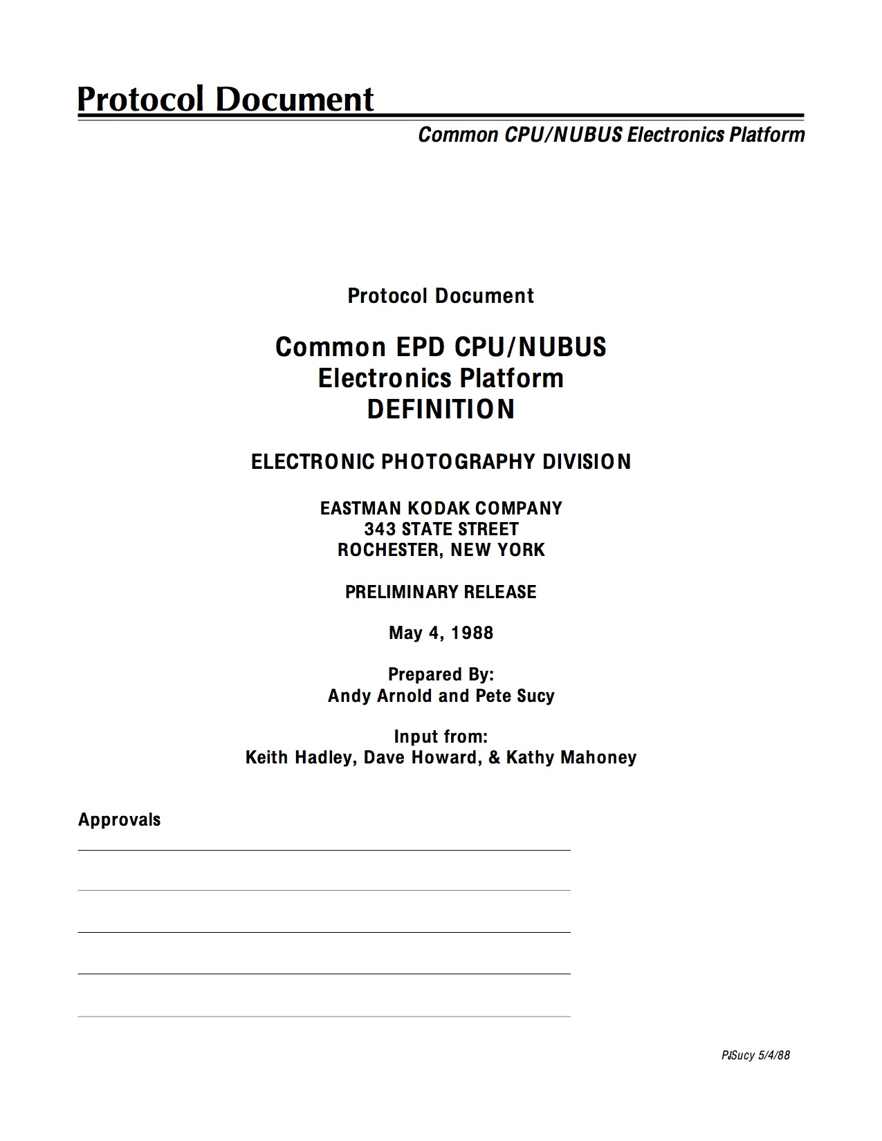 Common Electronic Proposal