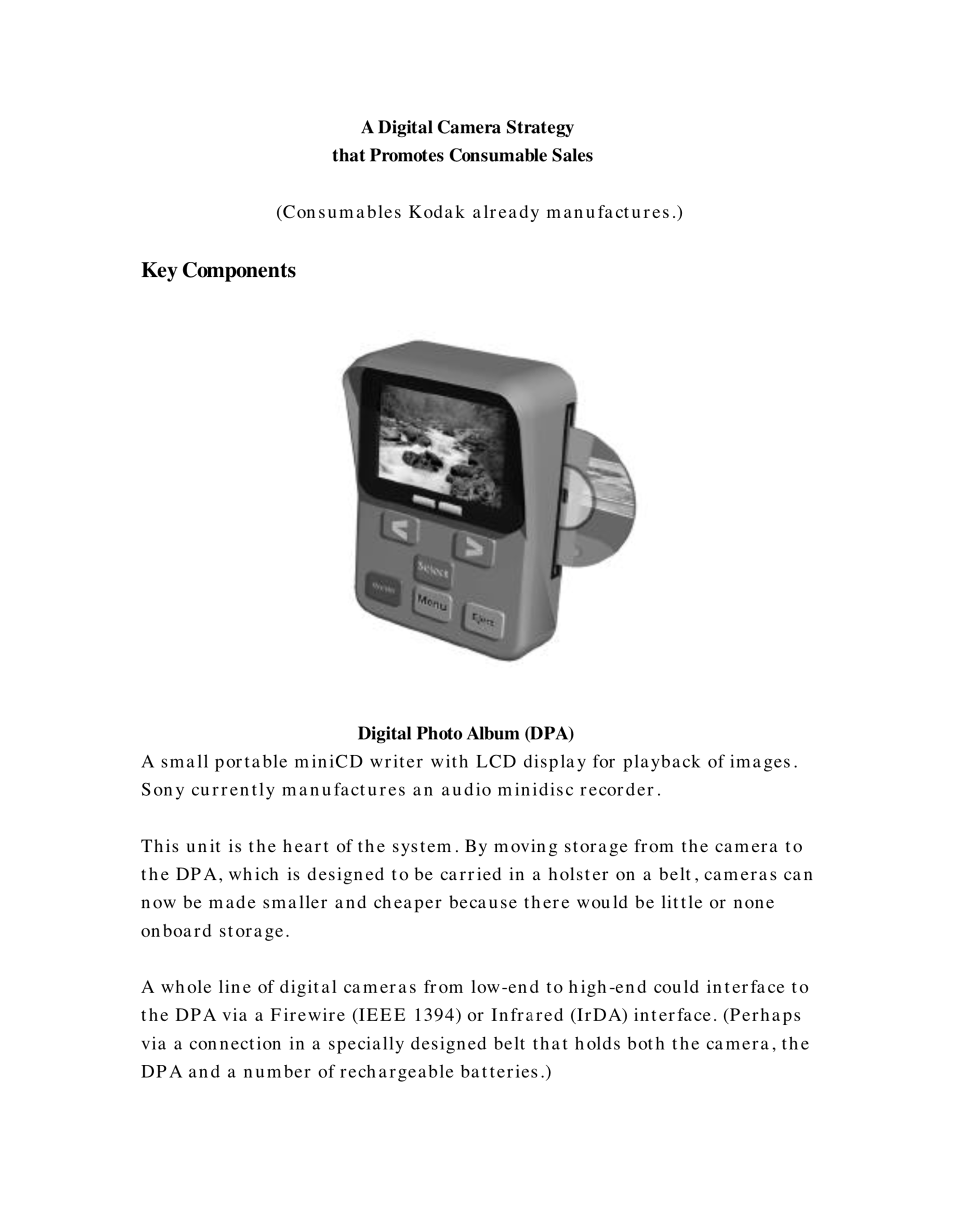  Digital Camera Strategy