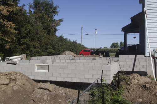 Construction progress - Foundation Complete